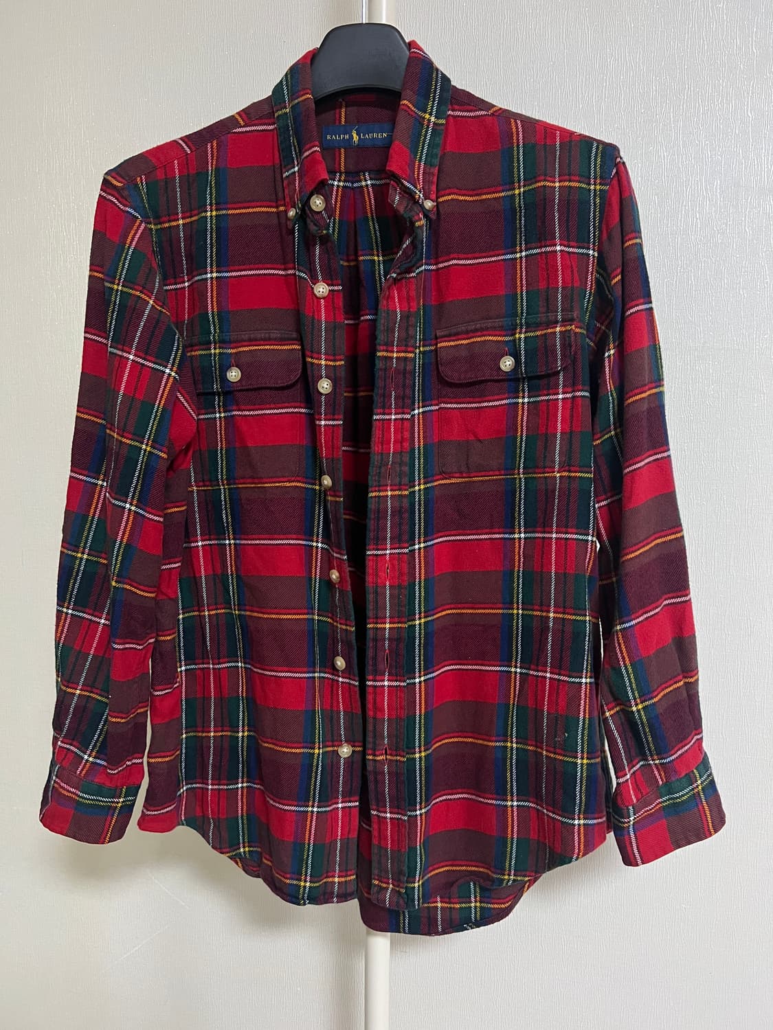 Polo Ralph Lauren Red Tartan Flannel Shi 상품이미지1