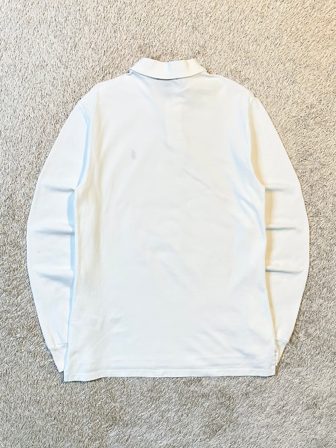 폴로 랄프로렌 신형 네이비포니 PK 긴팔 카라티 화이트 상품이미지3