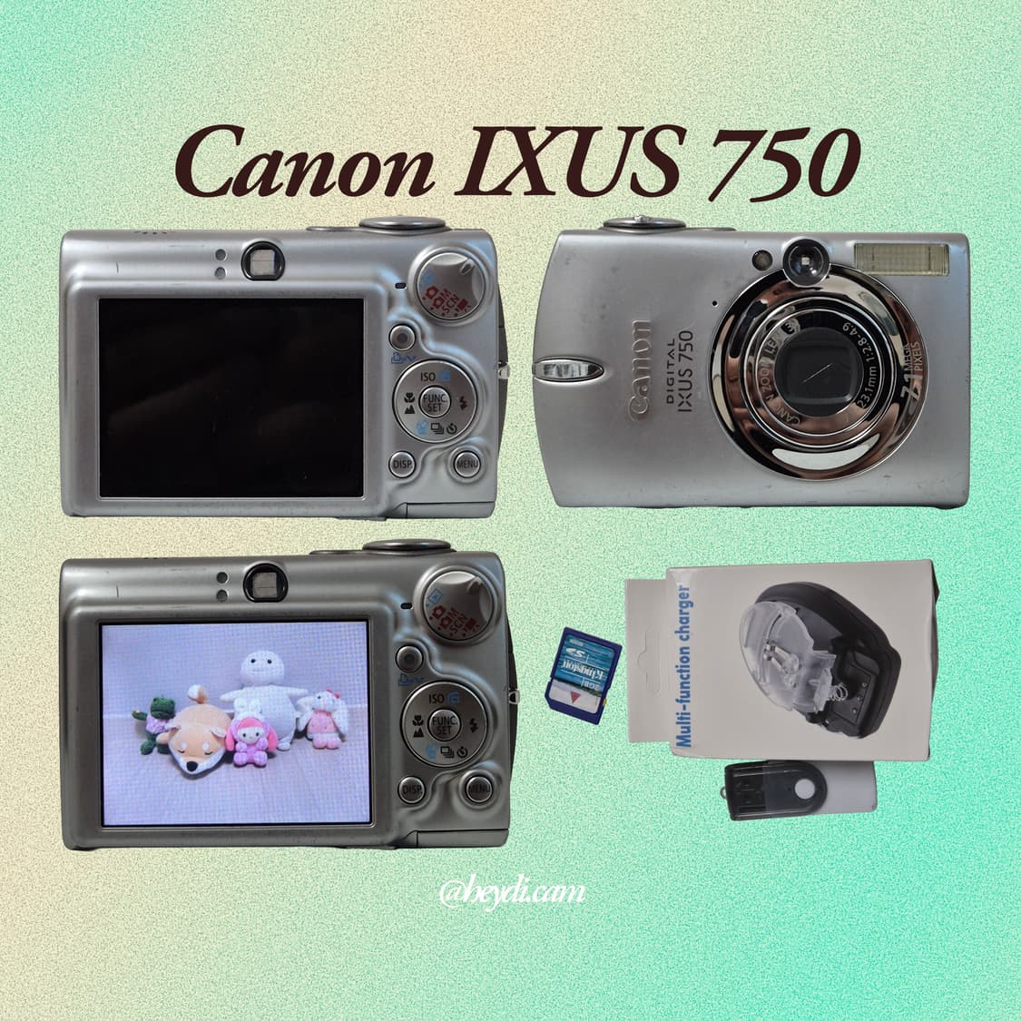 (아일릿 원희) 캐논 ixus750 IXY700 실버 상품이미지2