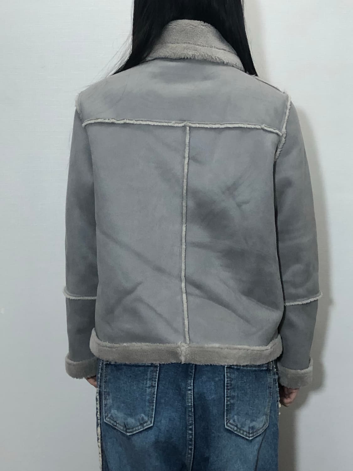 빈티지 그레이 무스탕 자켓 상품이미지9