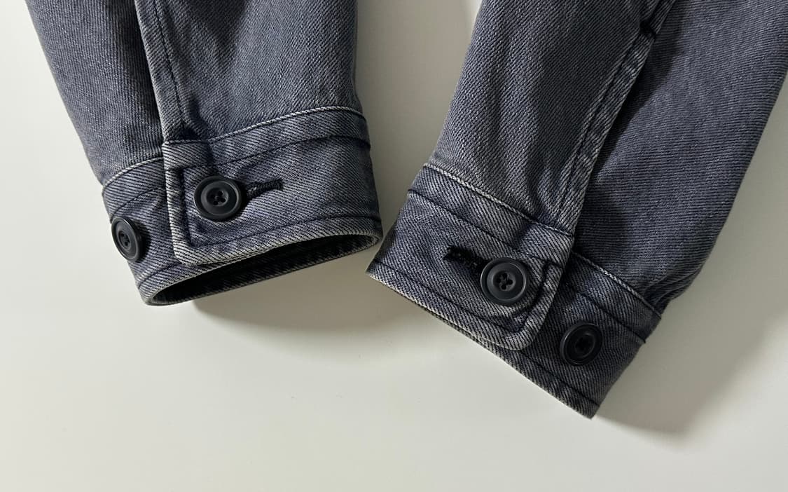 유니클로 U 오버사이즈컬러데님재킷 07 그레이 상품이미지4