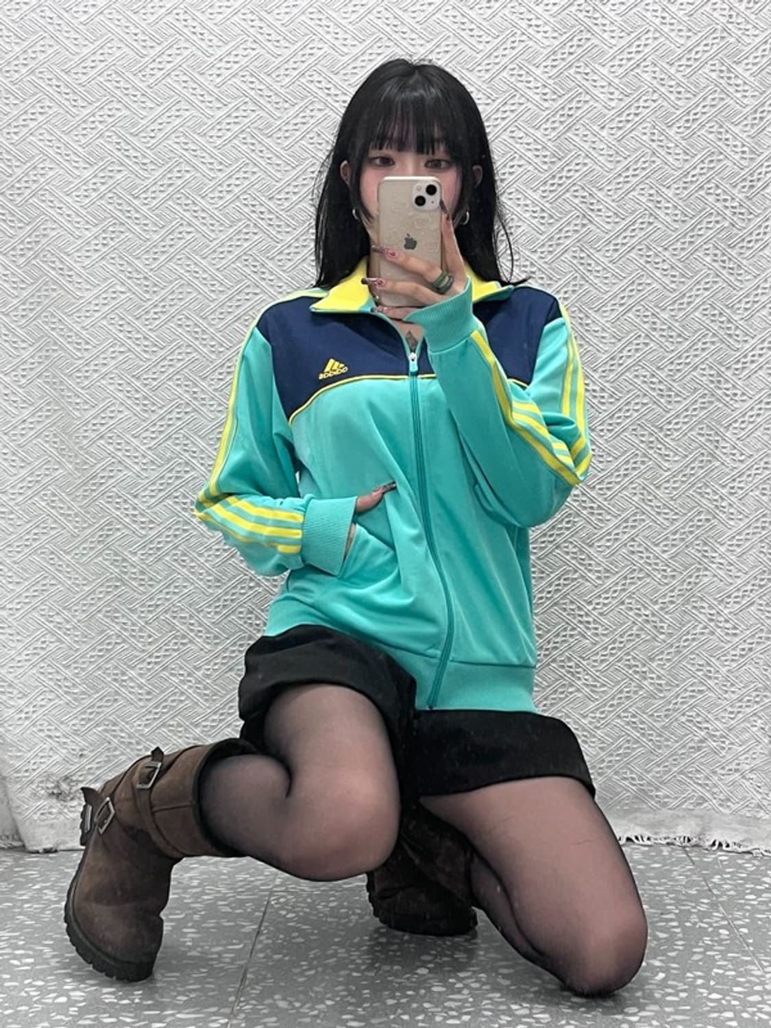 아디다스 빈티지 Y2K 레트로 민트코어 져지 집업 95 C11814 상품이미지1