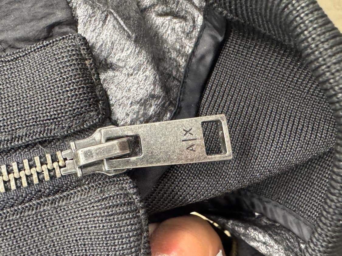 조리지오 아르마니 블랙 봄버 자켓 M 상품이미지4