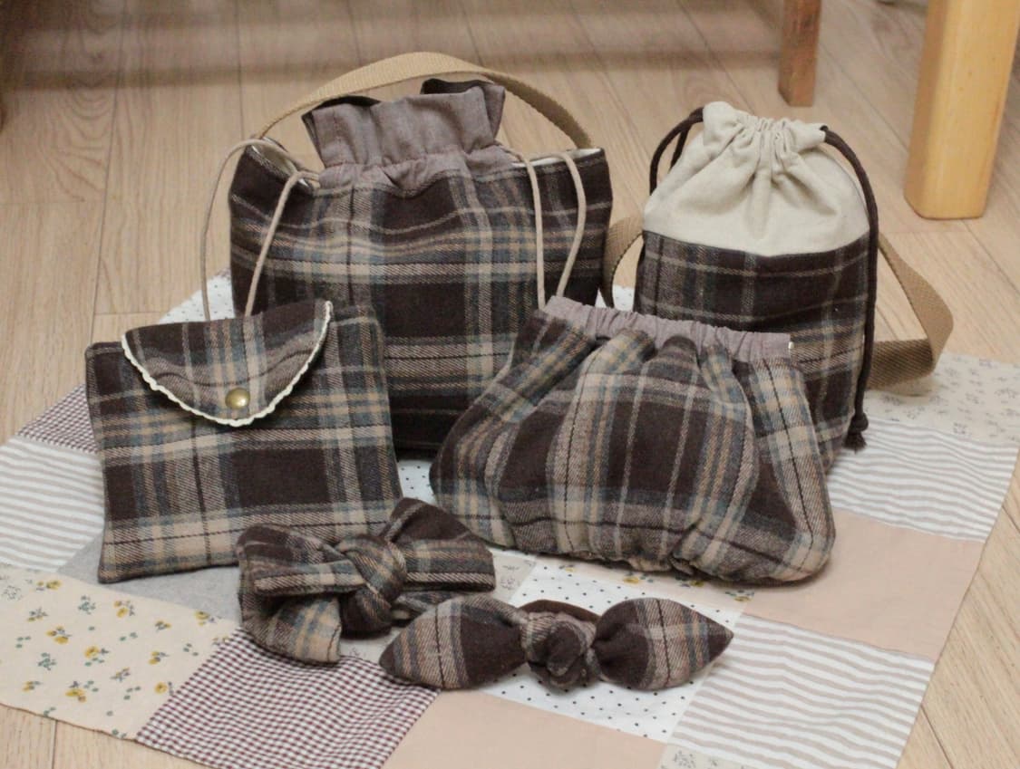 핸드메이드 손잡이 파우치 상품이미지9