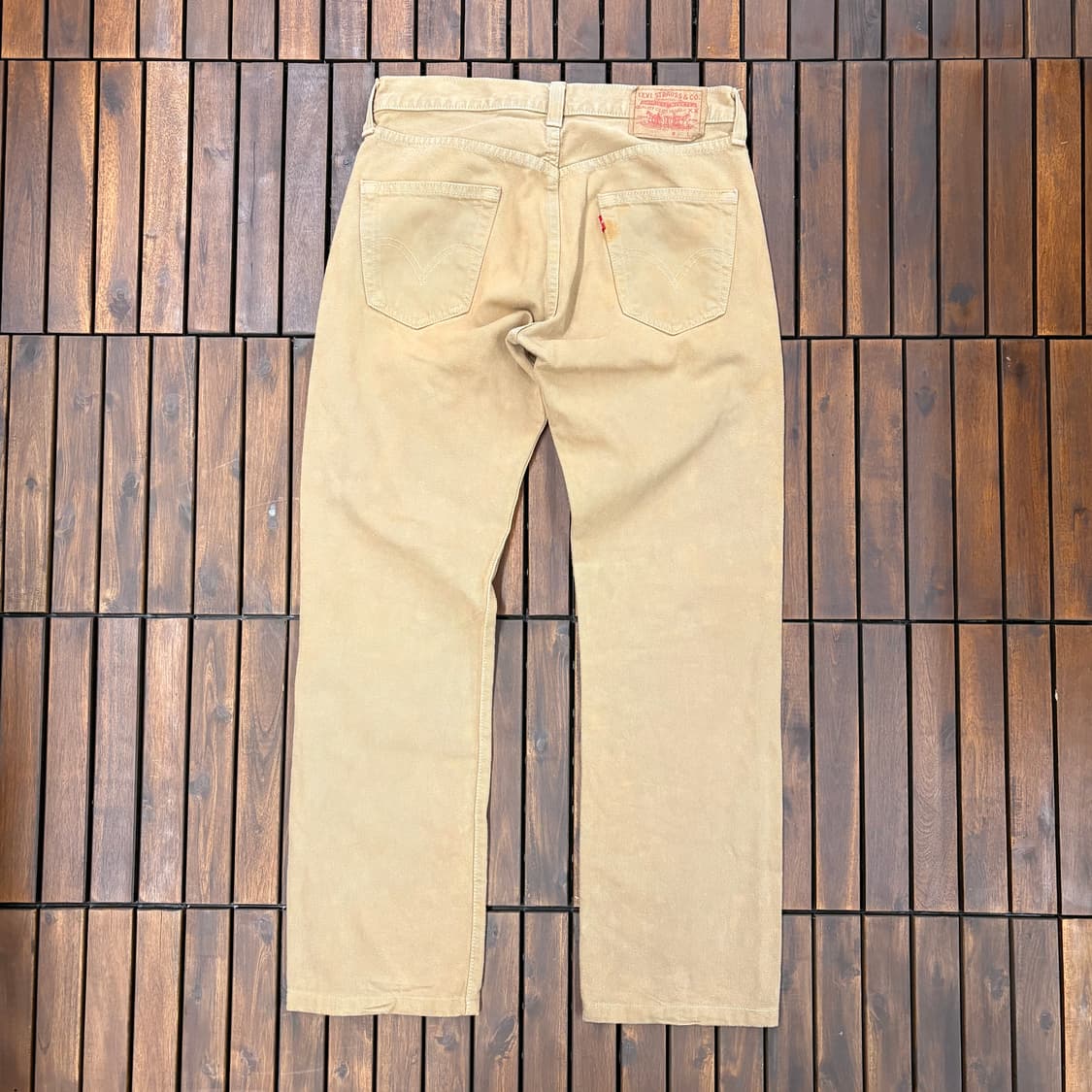 (31) 00s 리바이스 501 코요테 브라운 데님 팬츠 상품이미지3