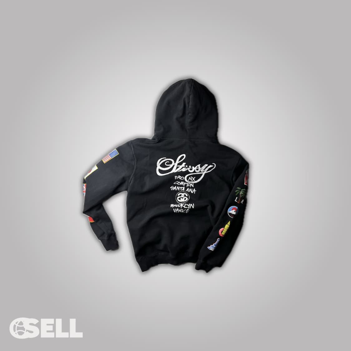 스투시 월드투어 사이드리인 후드티 상품이미지1