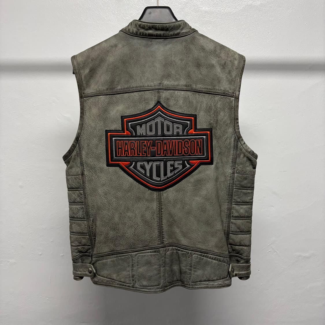 할리데이비슨 빅로고 가죽 베스트 상품이미지2