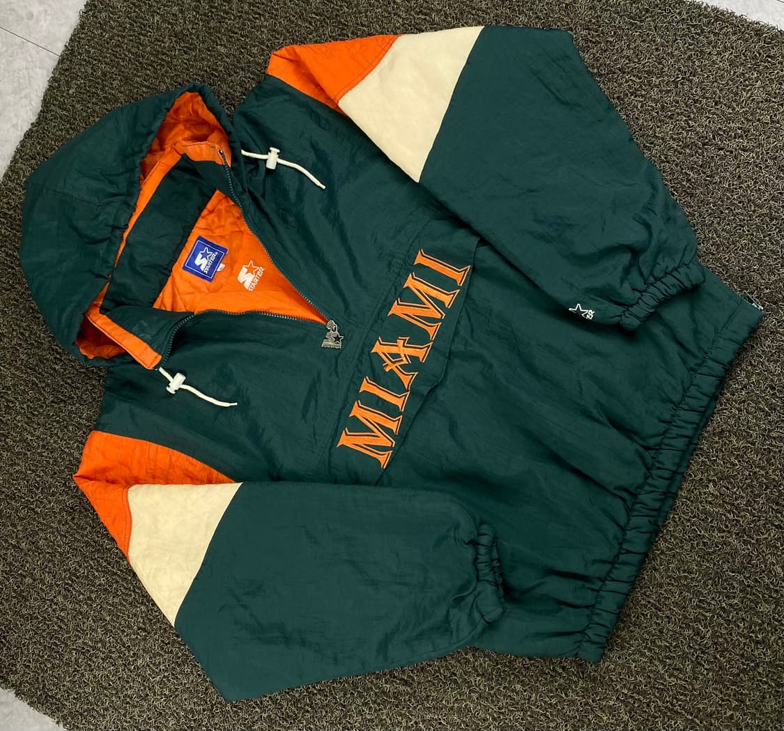 스타터 00‘s 마이애미 빅로고 아노락 점퍼 상품이미지1