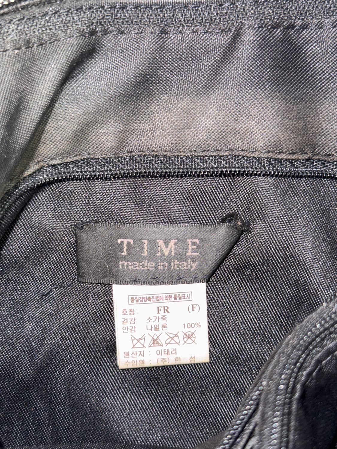 TIME black & white calf fur cow skin 숄더백 상품이미지7
