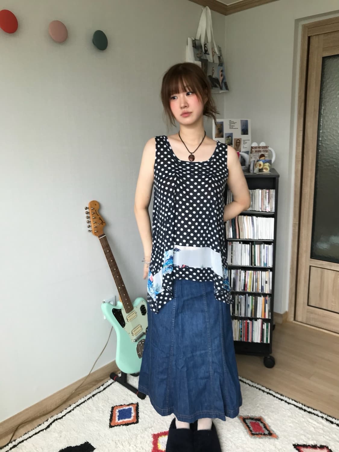 comme des garcons tricot, denim skirt 상품이미지2