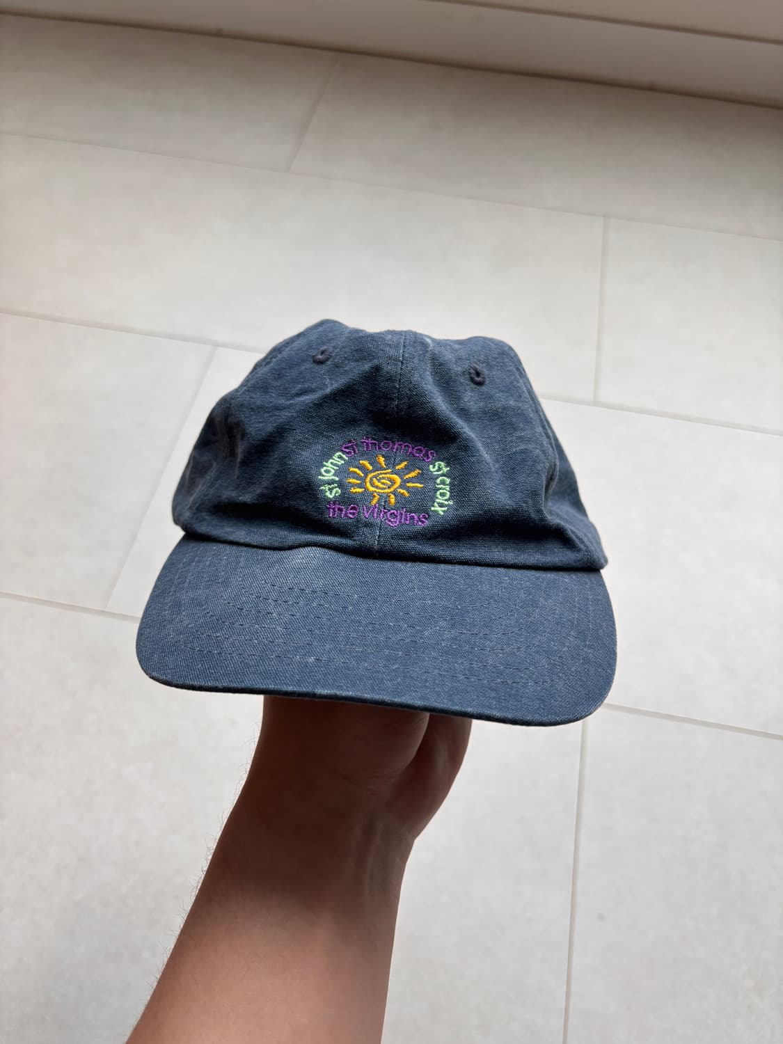 Vintage Caribbean Sun Cap — Faded Navy 상품이미지1