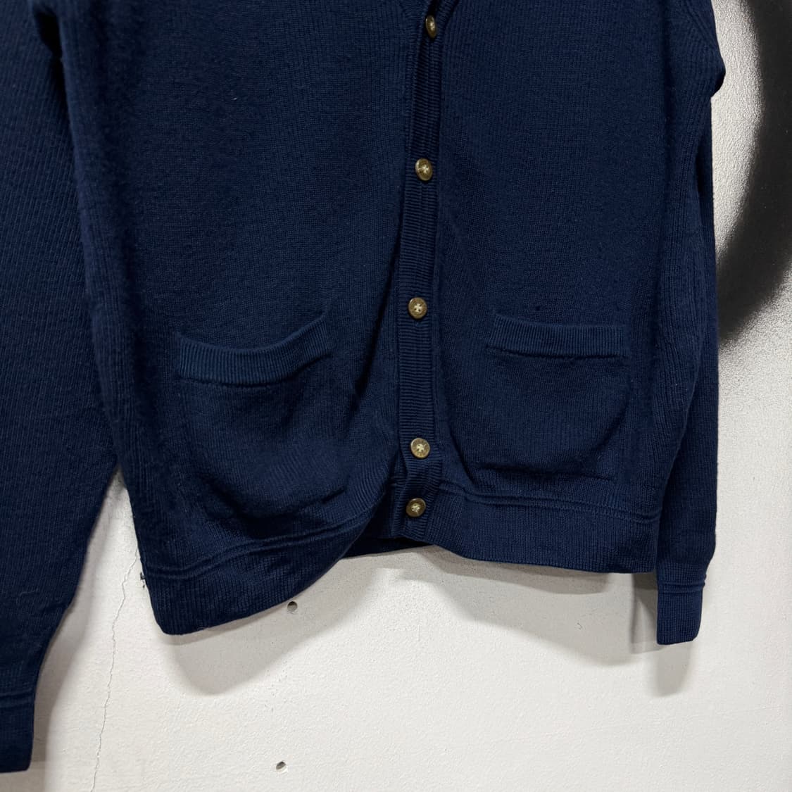 라코스테 울 100% 더블포켓 골지 가디건 상품이미지4