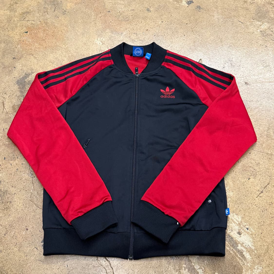 아디다스 블랙 레드 검빨 져지 트랙탑 90 상품이미지2