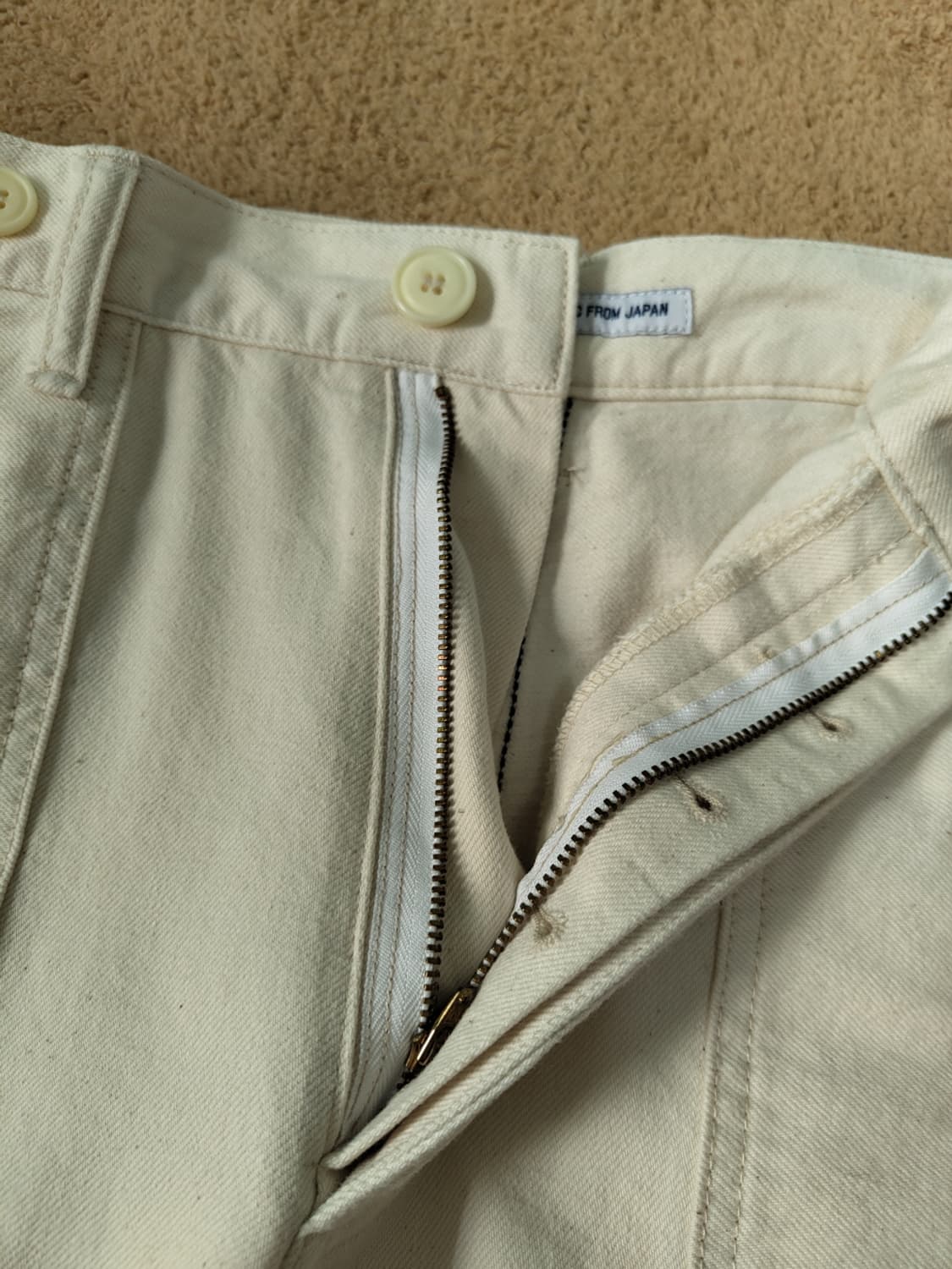 COWORKERS CWE-003 에크루 포켓 퍼티그 팬츠 상품이미지6