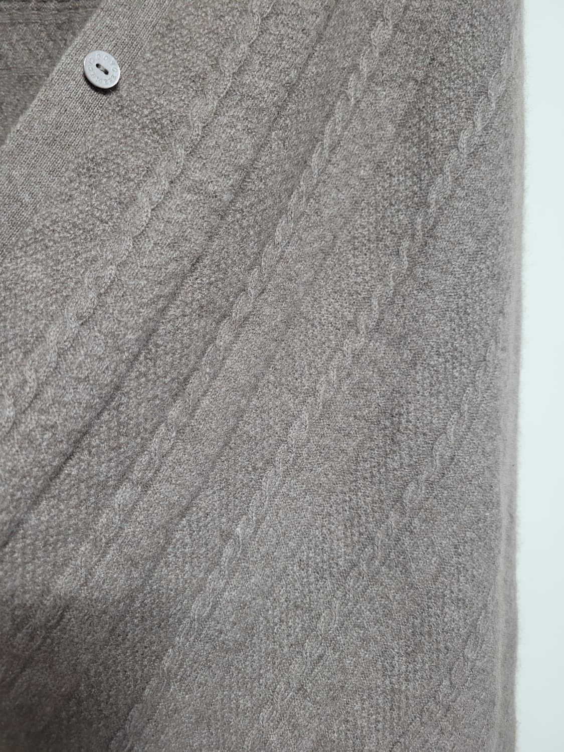 고요 캐시미어 100% 케이블 버튼 빅 숄 상품이미지7