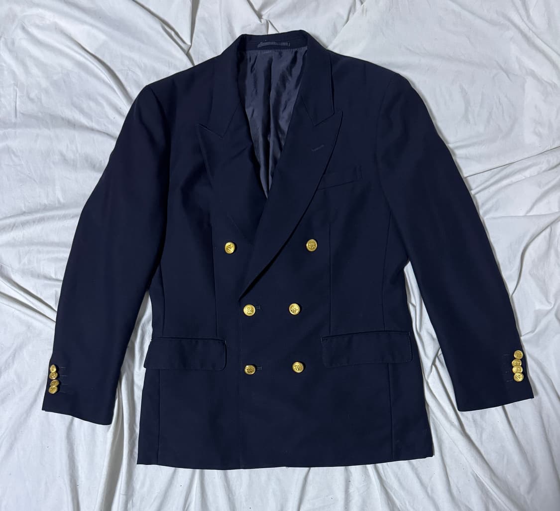 제이프레스 더블 브레스티드 네이비 금장 블레이저 상품이미지1