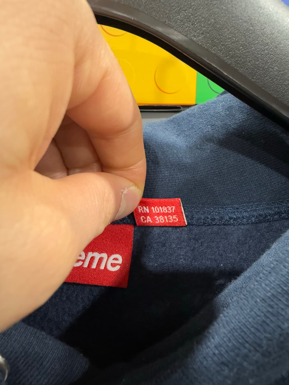 [XXL] 슈프림 박스로고 후드 스웨트셔츠 네이비 - 24FW 상품이미지4