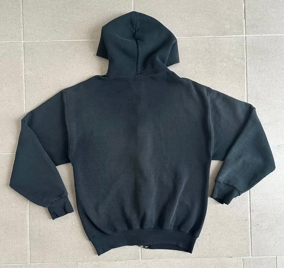 M 90s 러셀 후드집업 블랙 상품이미지2