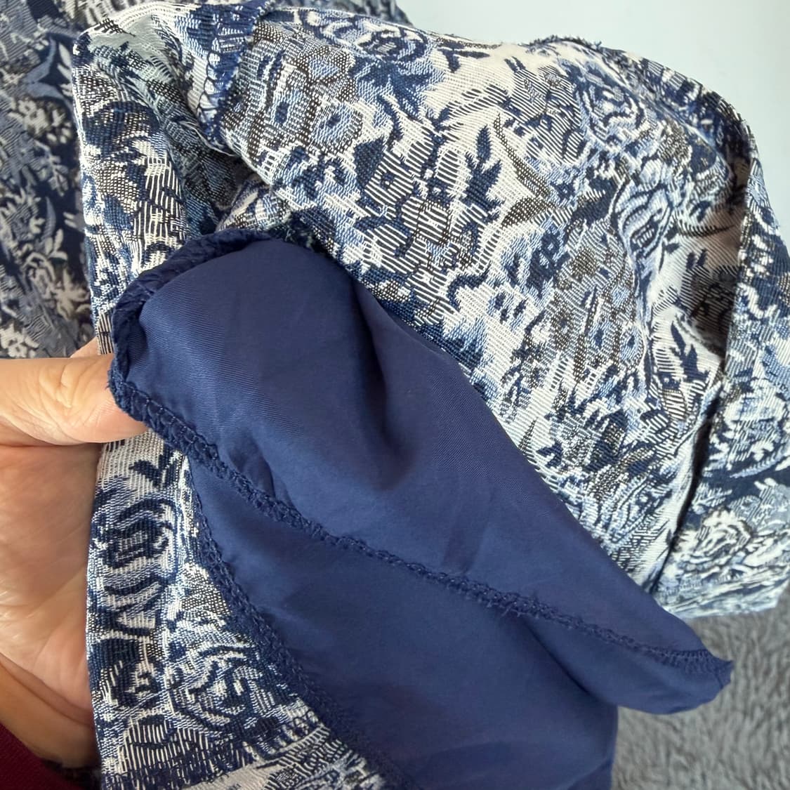 명품 쟈가드 플라워 패턴 끈나시 롱 원피스 상품이미지6