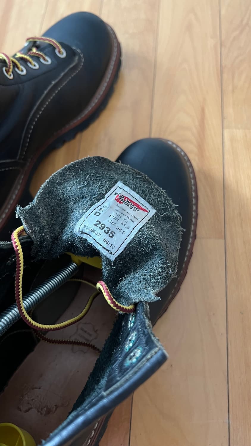 레드윙 라인맨 러그솔 블랙 #2935 상품이미지6