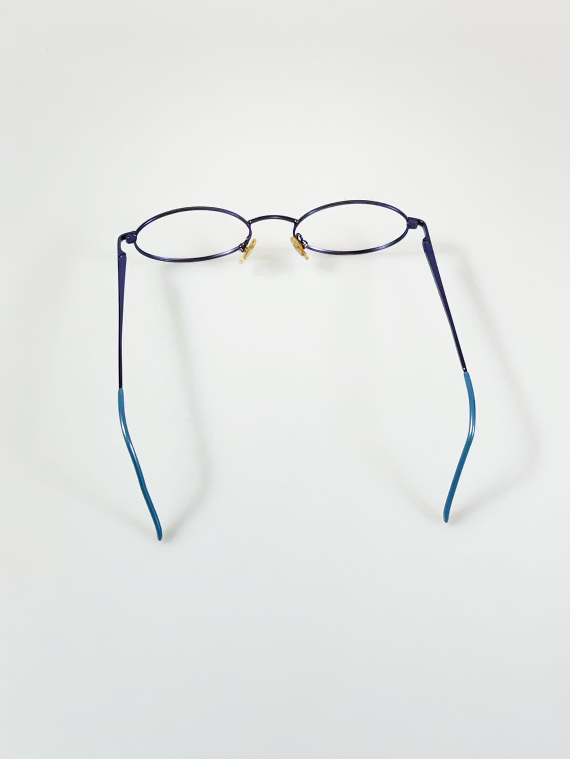 90s 네이비 앤 틸 슬림 오벌 프레임 빈티지 안경 상품이미지5