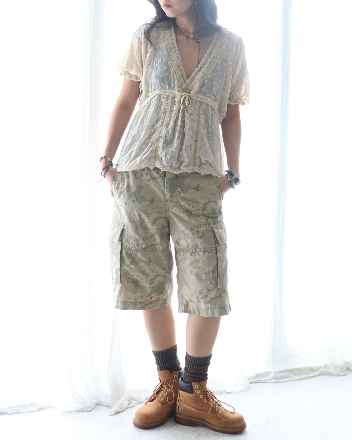 [Tsumori Chisato] Mixed Texture Blouse 상품이미지8