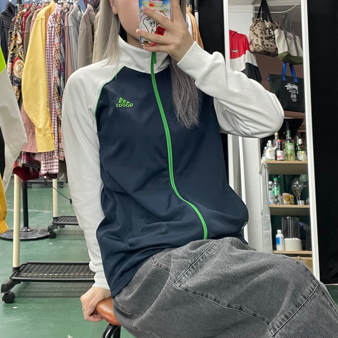 아디다스 클리마 라이트 네이비 화이트 져지 L 상품이미지1