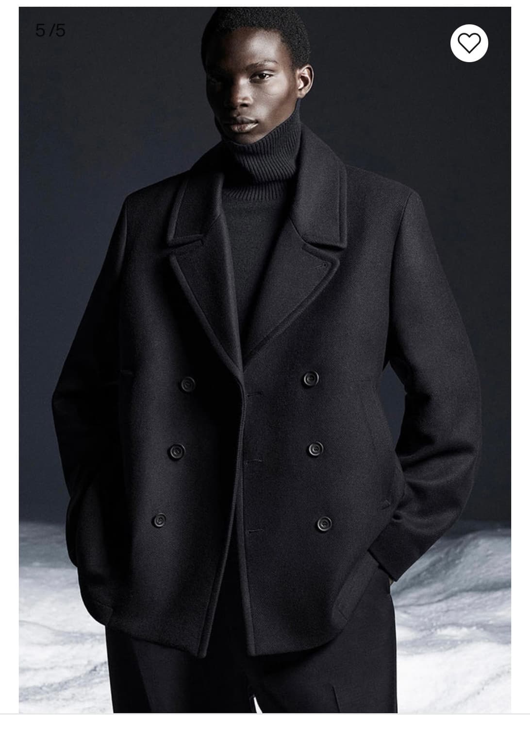 코스 더블브레스티드 울 피코트 상품이미지2