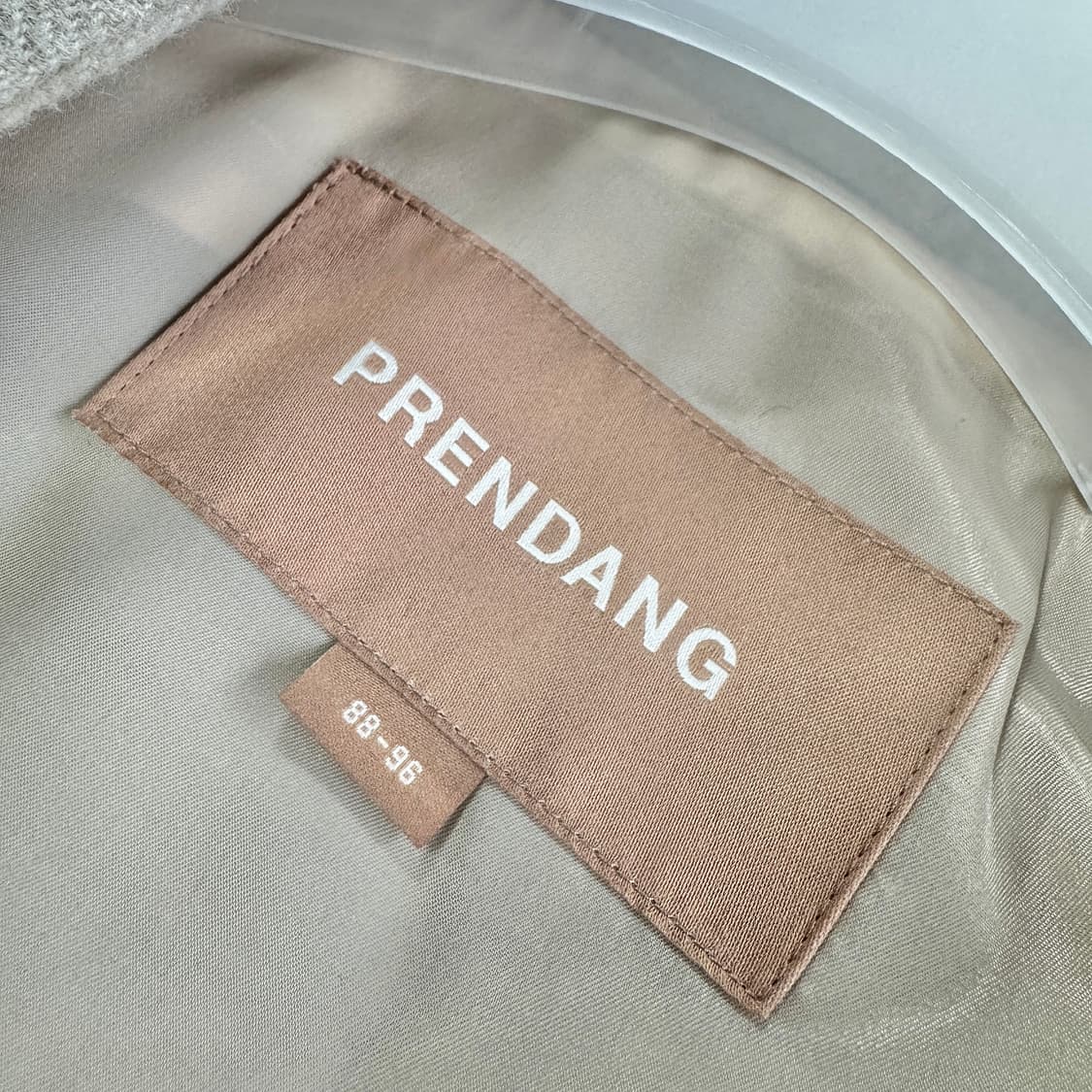 쁘렝땅 캐시미어 블록 집업 코트 상품이미지2