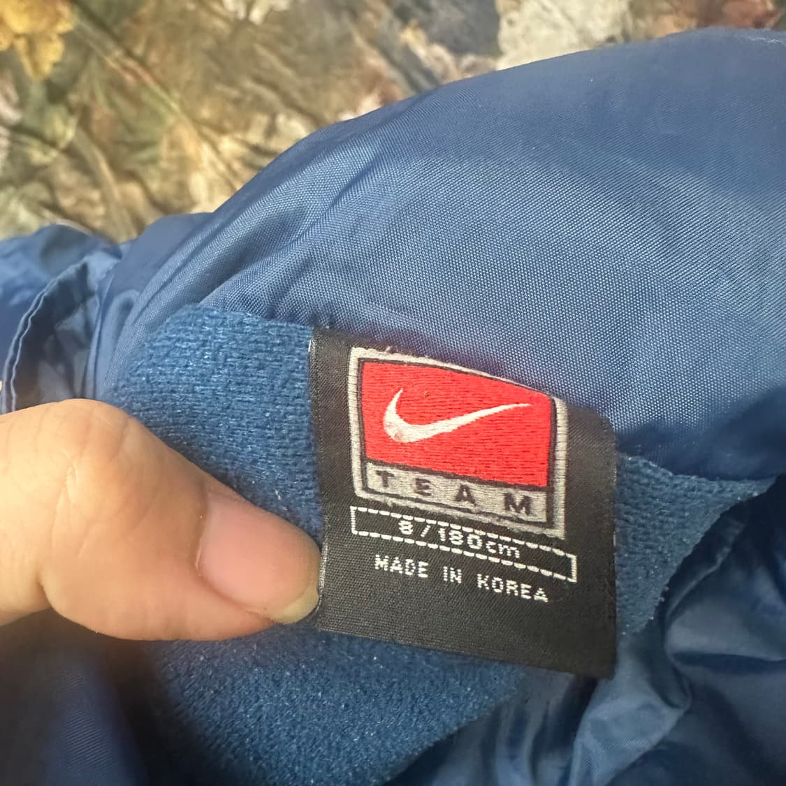 나이키 올드스쿨 화이트 사이드라인 네이비바람막이 105 상품이미지5