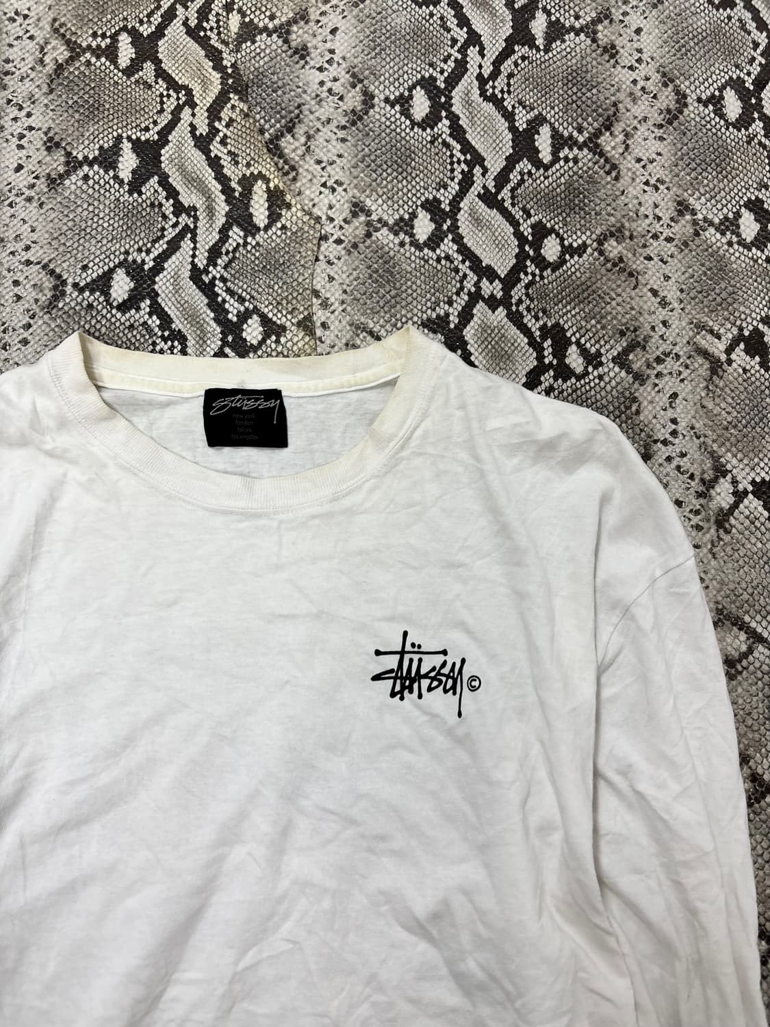 “Stussy” Logo Print White Sleeve 상품이미지7