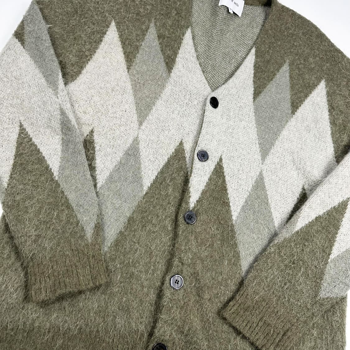 Art if acts 아트이프액츠 아가일 클래식 모헤어 가디건 L 상품이미지3