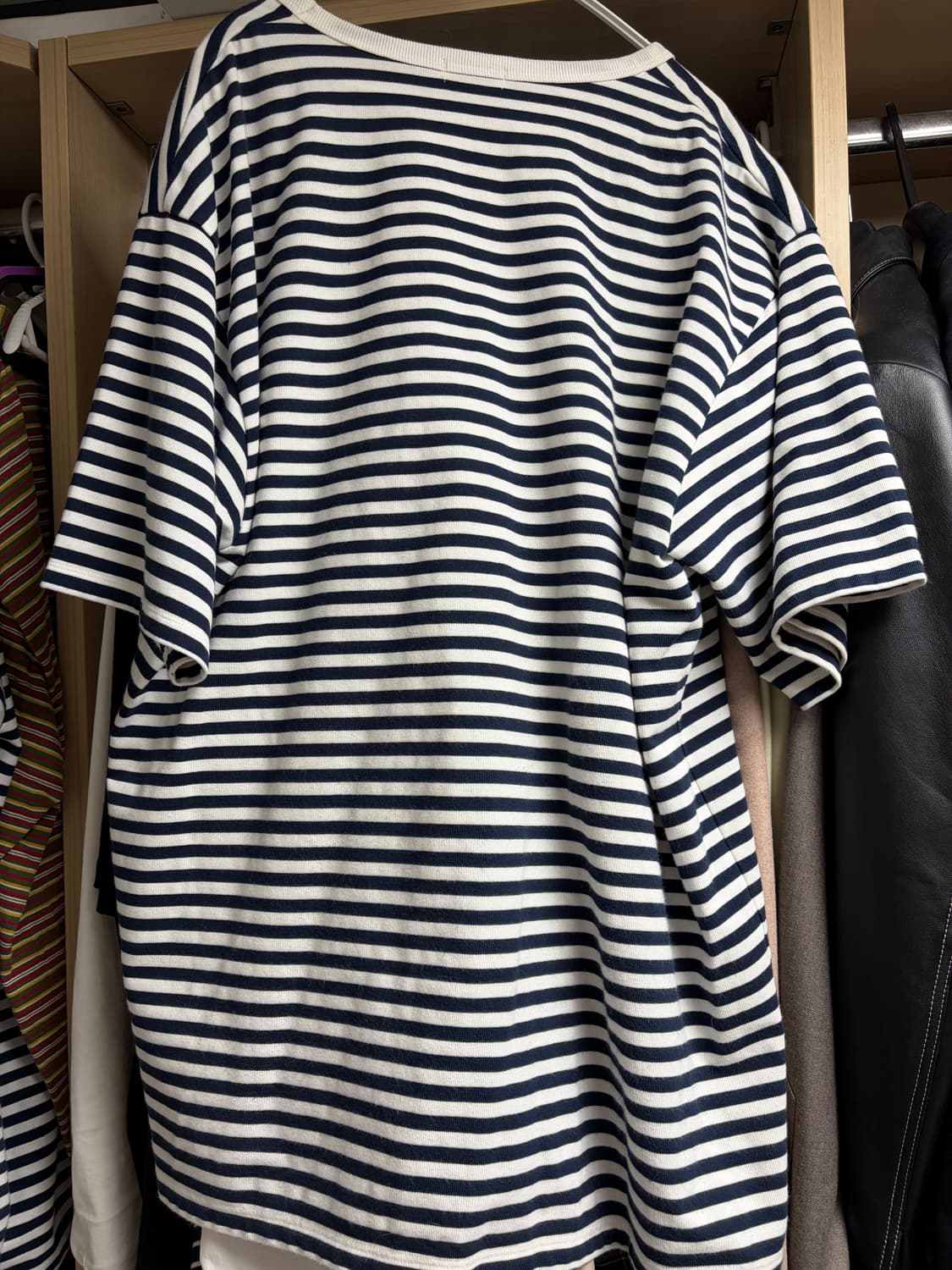 나나미카 쿨맥스 스트라이프 저지 반팔티 xl 사이즈 네이비 상품이미지3