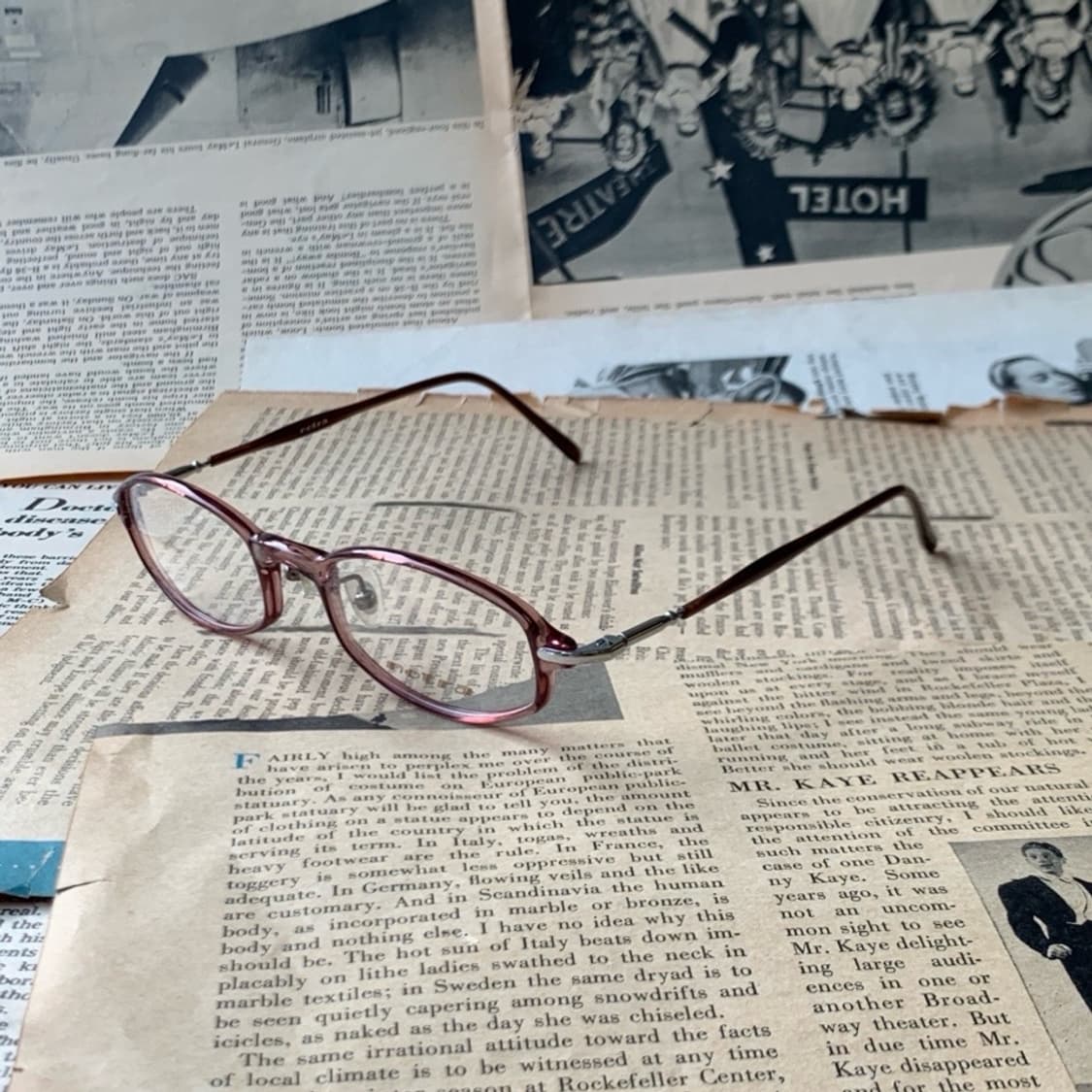 [픽키-702] 브라운 클리어 뿔테 안경 오벌 스퀘어 슬림 초경량 상품이미지4