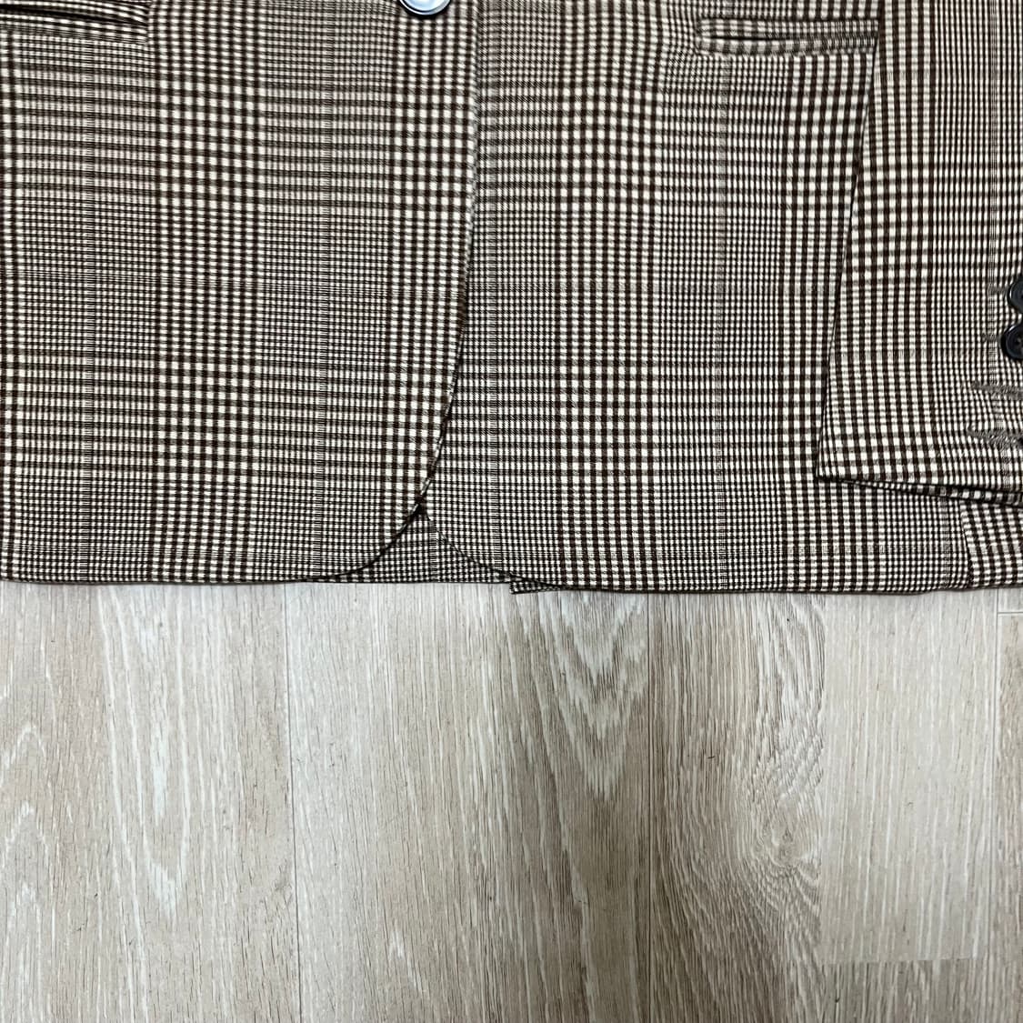 얀13 남성 정장 체크 블레이저 M/95 상품이미지3