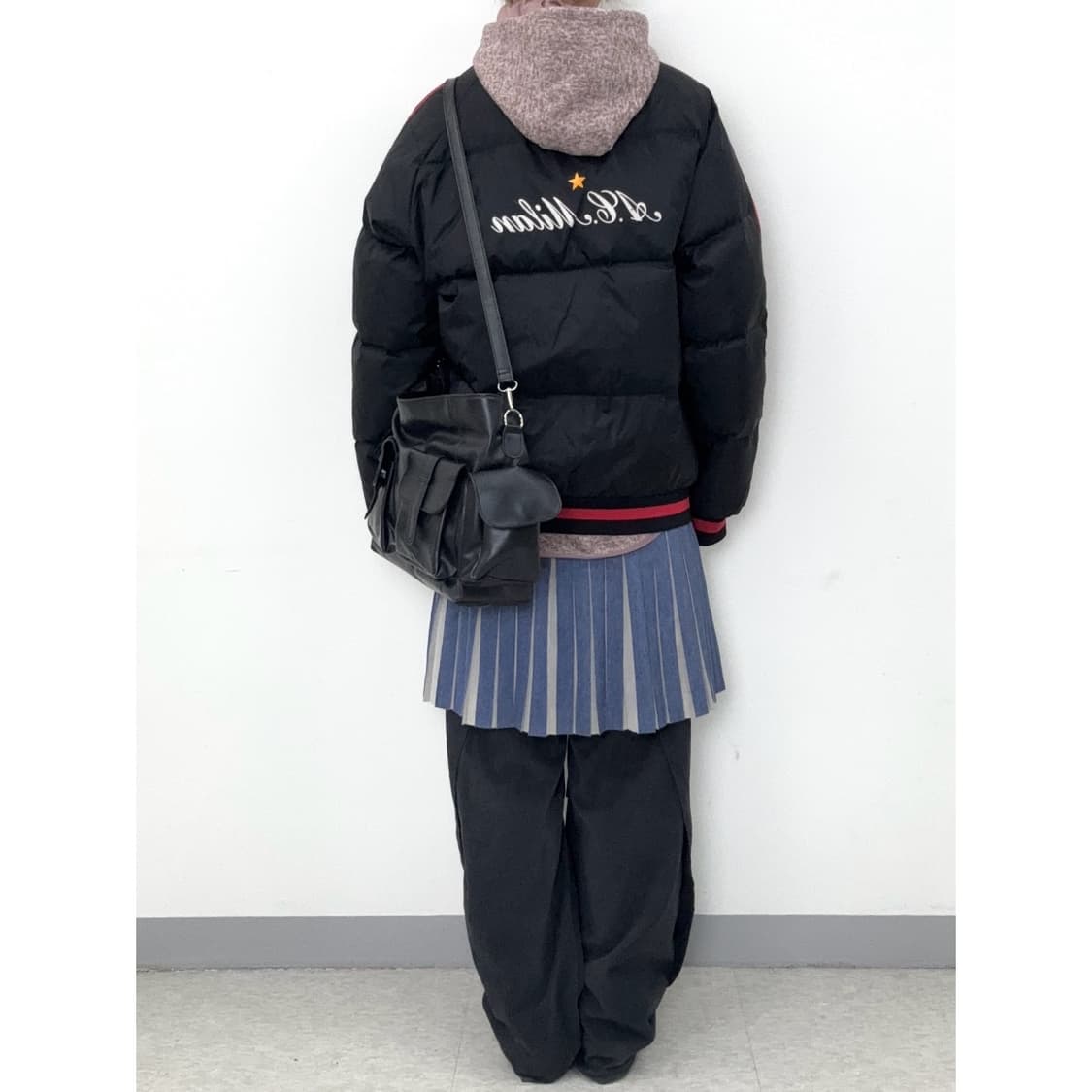 빈티지 아디다스 블랙 덕다운 패딩 점퍼 상품이미지4