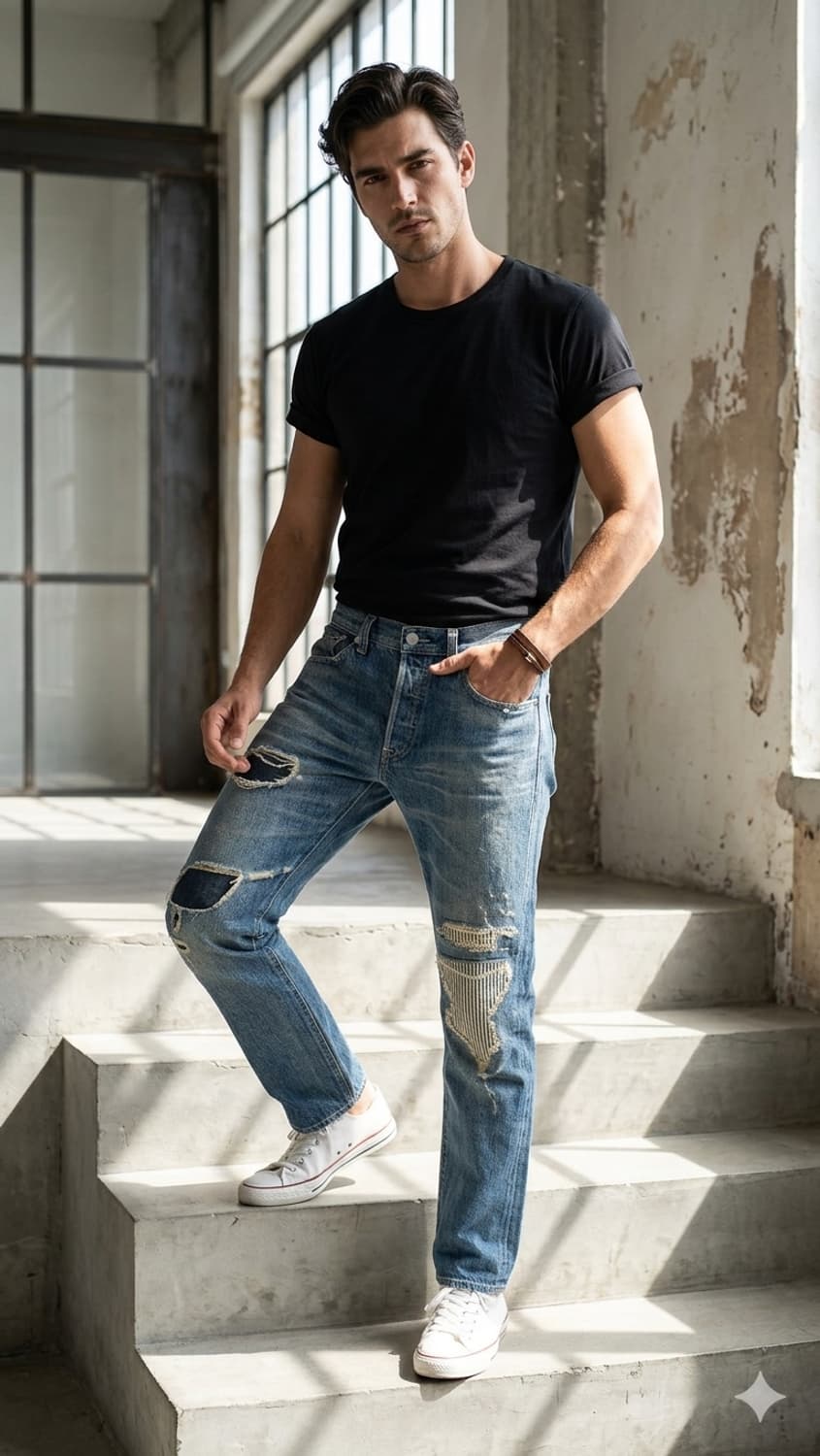 리바이스 501 언버튼 패치워크 (W30) 08501 기무라타쿠야에디션 상품이미지1