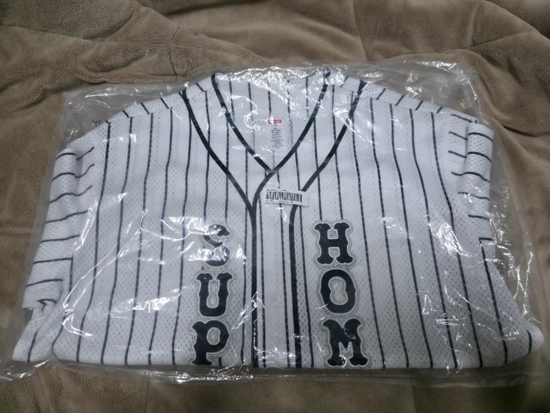 25SS 슈프림 X 홈런 콜라보 베이스볼 저지 화이트 M 상품이미지2