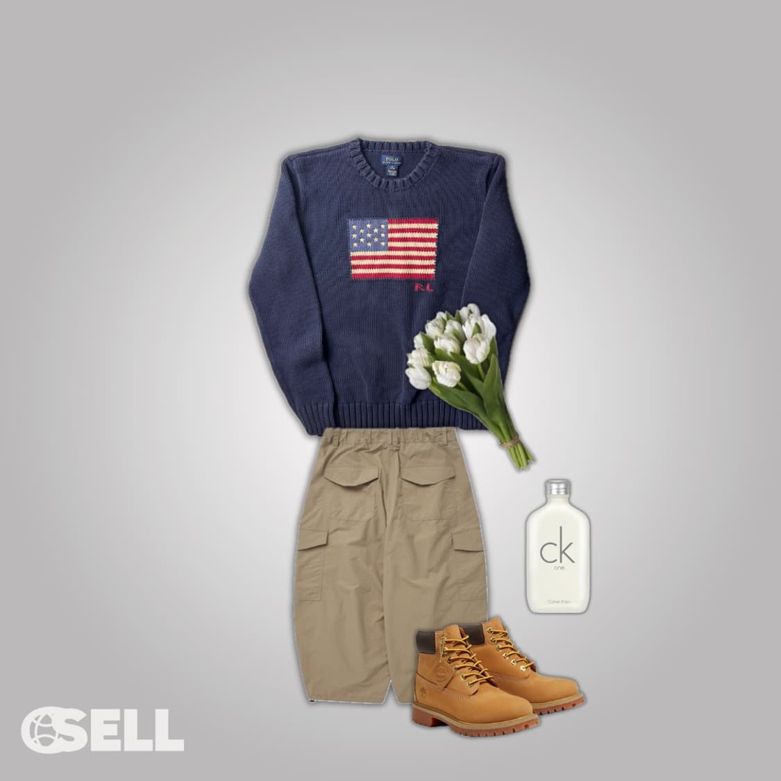 폴로 성조기 니트 상품이미지2