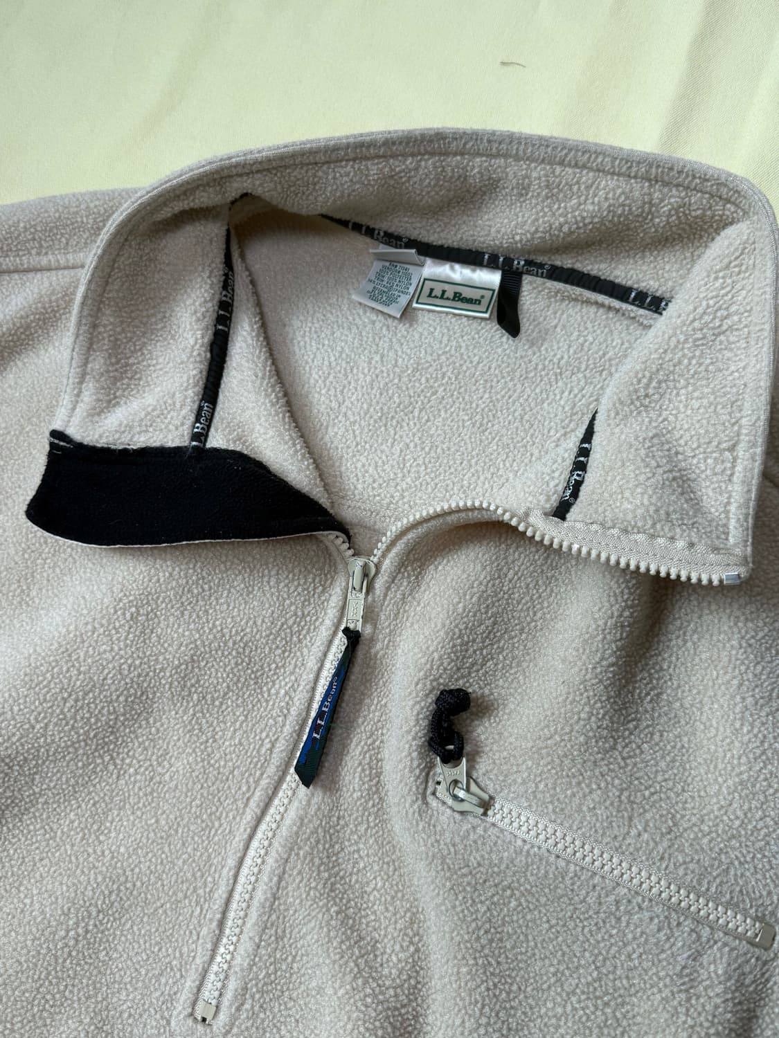 엘엘빈 헤비 플리스 풀오버 베이지 90s 상품이미지2