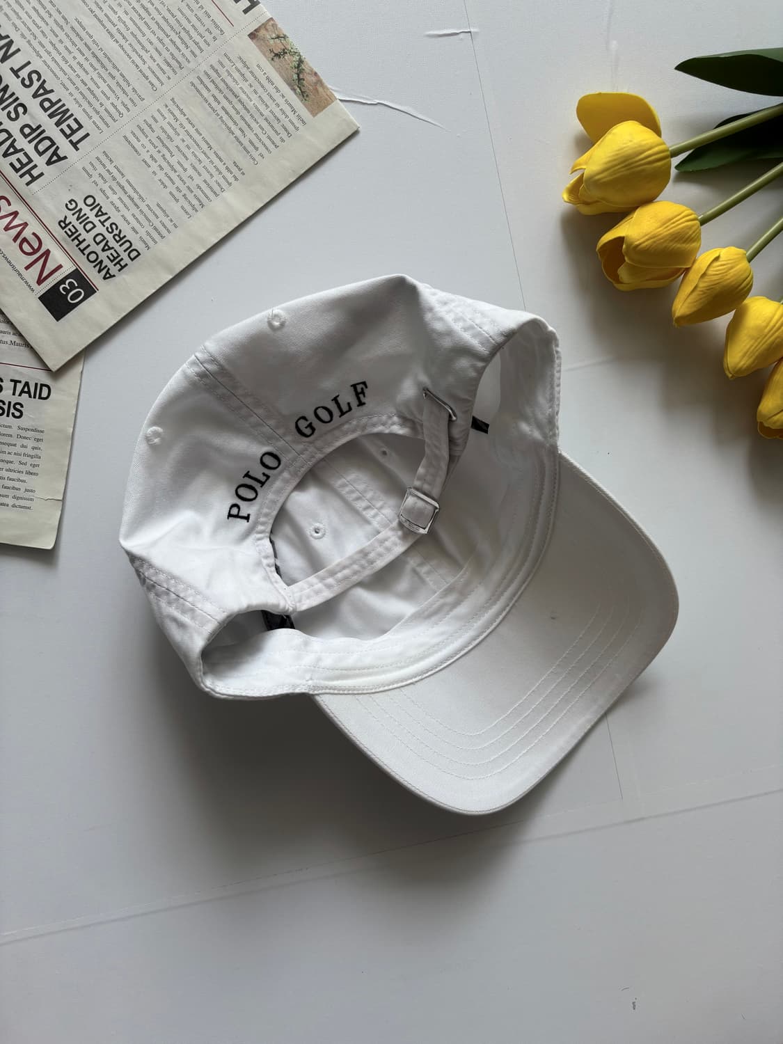 Polo 폴로랄프로렌 골프 화이트 볼캡 상품이미지4