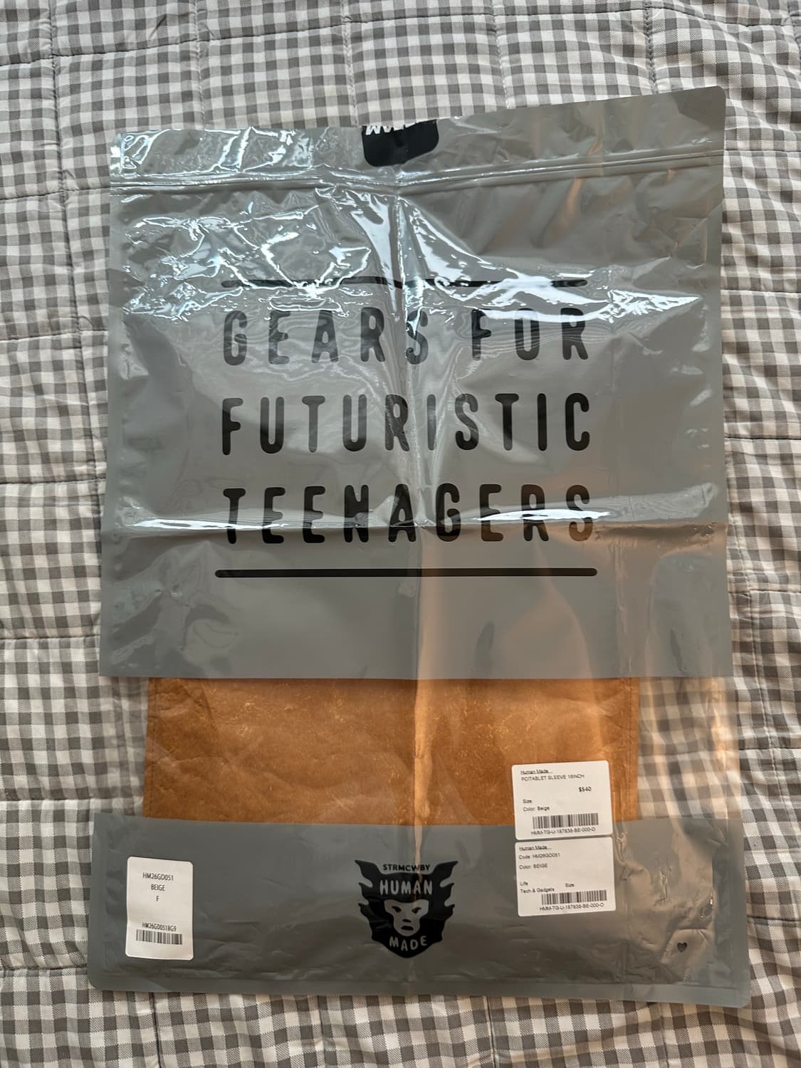 휴먼메이드 PC 태블릿 슬리브 16인치 베이지 상품이미지4