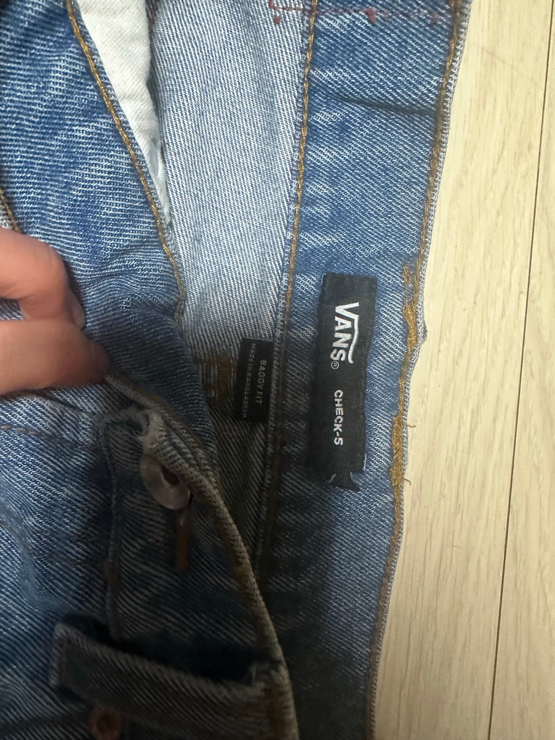 Vans 반스 체크-5 배기 데님 팬츠  상품이미지3