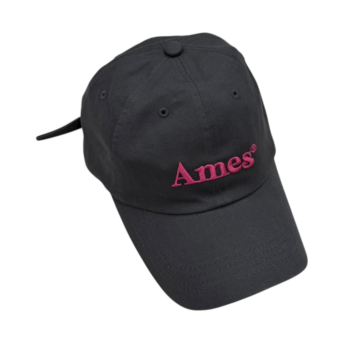 아메스 월드와이드 베이지 로고 볼캡 모자 차콜 그레이 상품이미지2