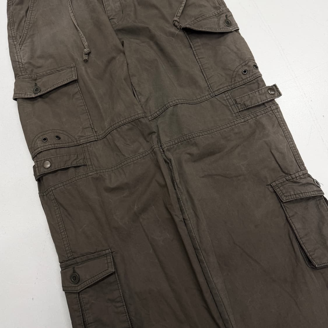 멀티포켓 Y2K 탄창 밀리터리 빈티지 와이드 카고팬츠 상품이미지5