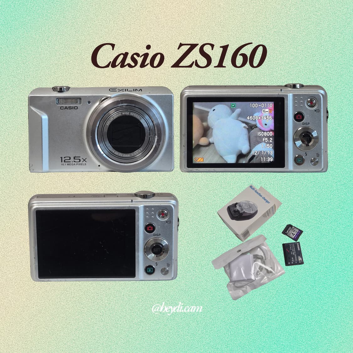 (입문용 1등) 카시오 EX-ZS160 실버(Casio EX-ZS160) 상품이미지2