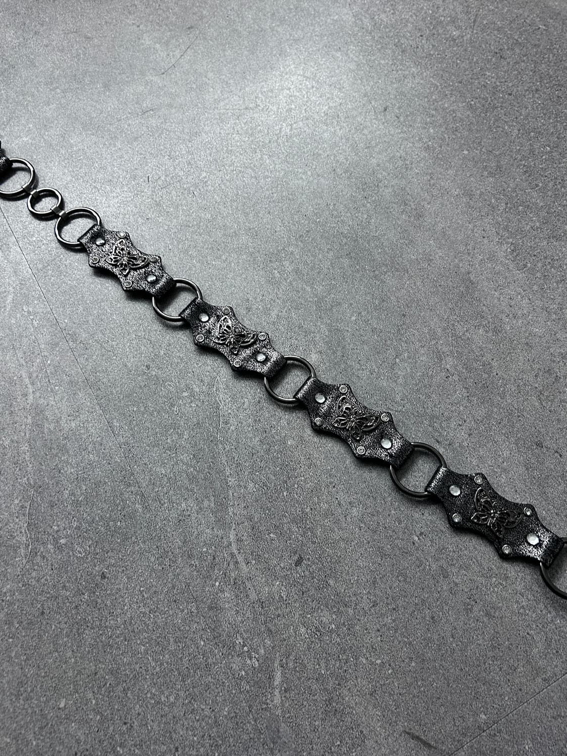 Gothic Ring Chain Leather Belt 상품이미지3