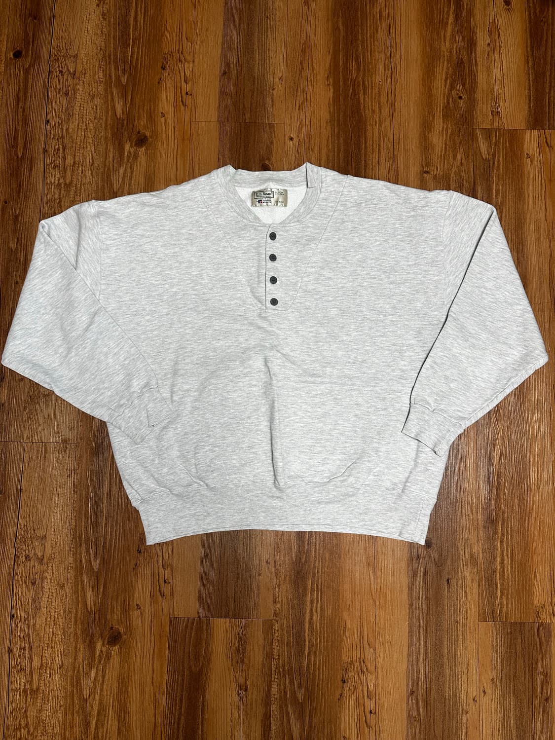 [XXL] 80‘s~90’s 엘엘빈x러셀 스웻셔츠 실버그레이 상품이미지1