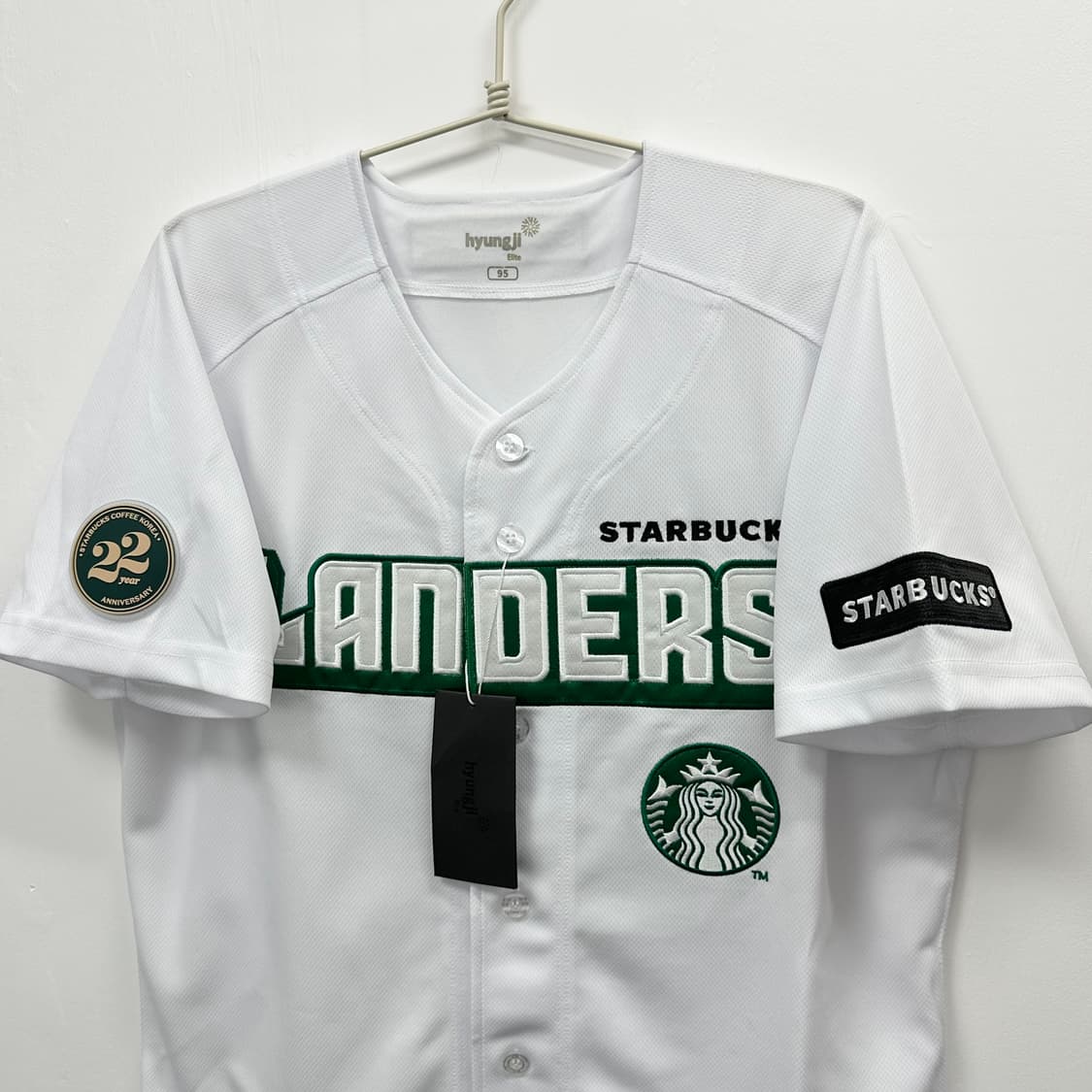 SSG랜더스 스타벅스 22주년 에디션 유니폼 새제품 95 상품이미지2