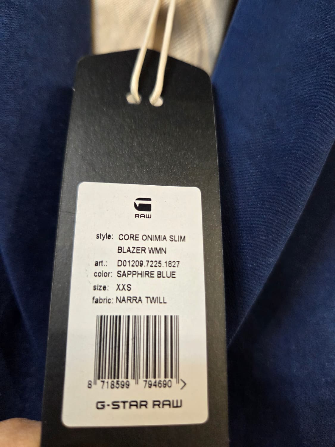 G-Star RAW 더블 버튼 네이비 블레이저 XXS 상품이미지6